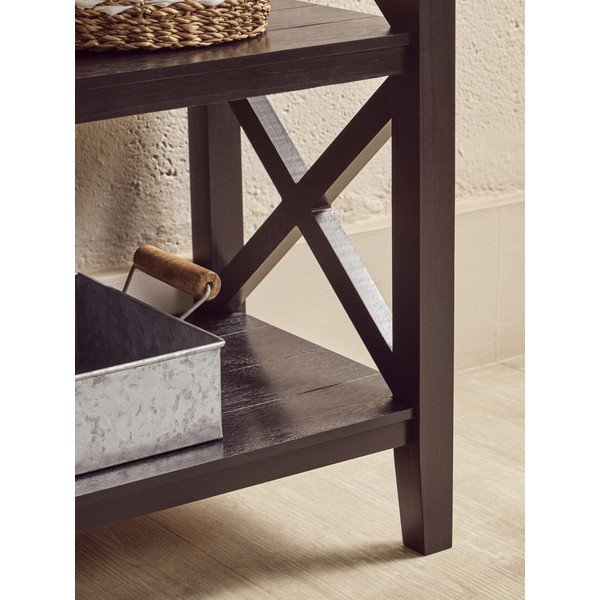 Crni regal od masivnog bora 40x81x81 cm Heritage – Premier Housewares-image-4
