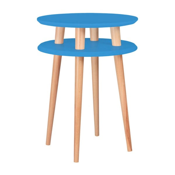 Plavi pomoćni stolić Ragaba Ufo, ⌀ 45 cm