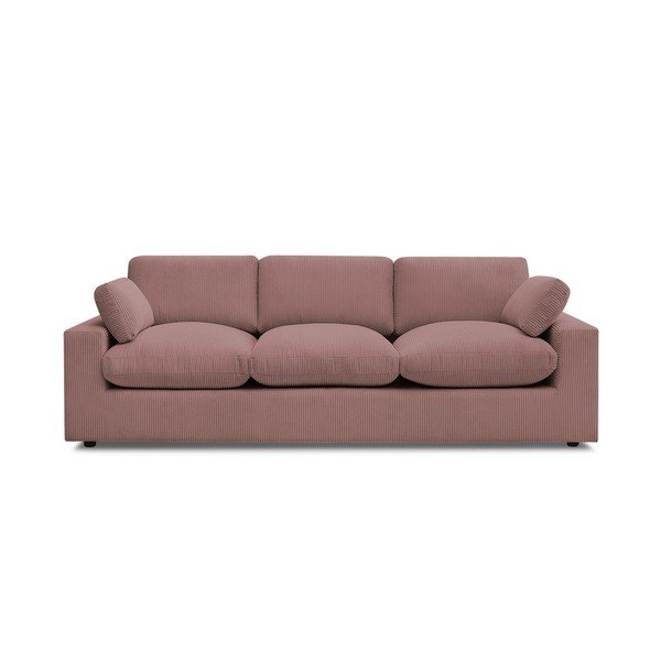 Ružičasta sofa od samta 250 cm Belair – Bobochic Paris