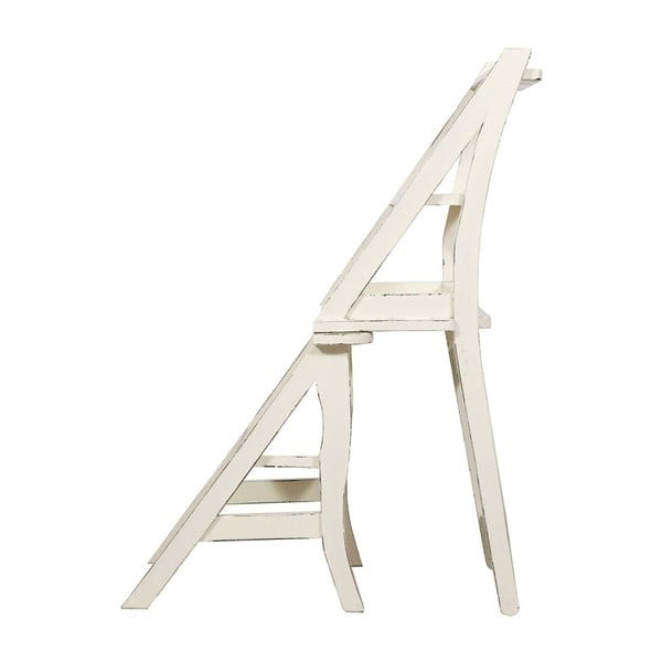 Stolica od bijelog mahagonija i sklopive ljestve u jednom Biscottini Claudia-image-2