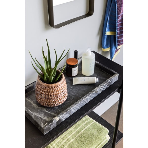 Set od 2 crna mramorna poslužavnika Hübsch Nena-image-1