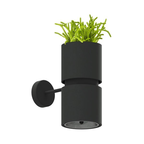 Crna zidna lampa aluminijska KUKKIA – Thoro