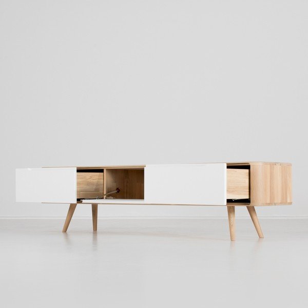 TV komodal od hrastovine Gazzda Ena, 180 x 42 x 45 cm-image-1