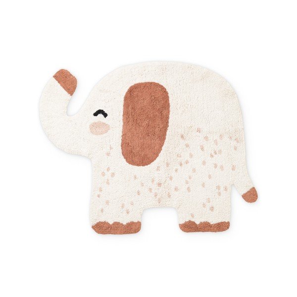 Smeđi/krem periv/ručno rađen pamučan dječji tepih 95x120 cm Snuggle Emmi – Hanse Home