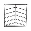Crni zidni metalni držač za boce vina broj boca 10 kom 67x66x7,5 cm Cuadro – PT LIVING