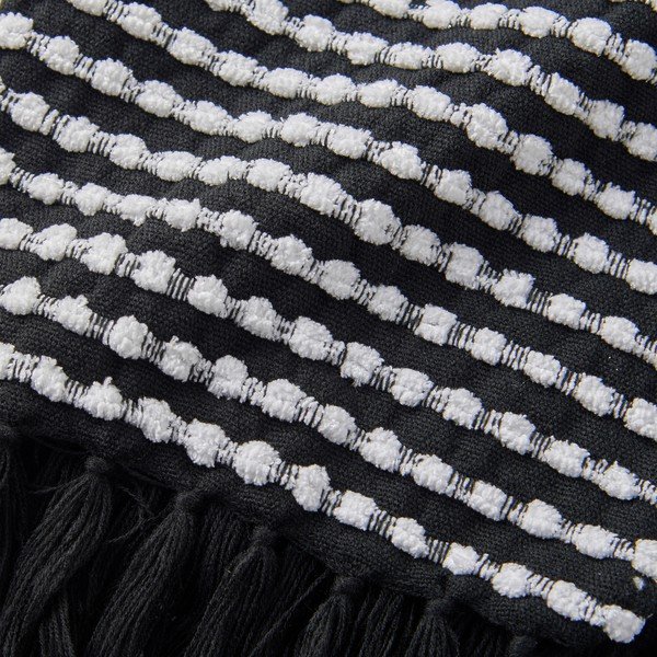Crna deka 125x150 cm Stab Stitch – Catherine Lansfield-image-2