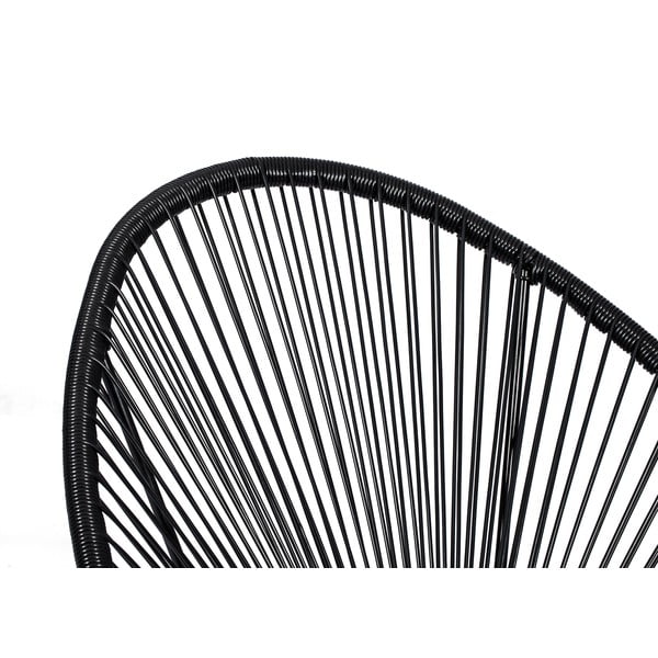 Set crnih vrtnih stolica Avocado i stola Loris, ø 35 cm-image-2