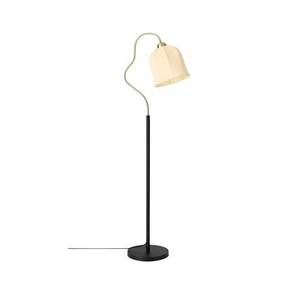 Bijela/crna tekstilna stojeća svjetiljka (visina 150 cm) Bell – Ellos Home-image-3