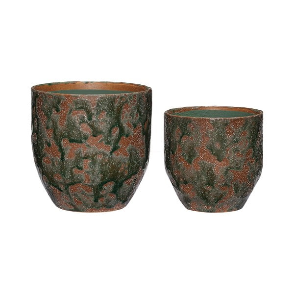 Keramičke  ručno rađene navlake za tegle u kompletu 2 kom ø 15 cm Normu – Hübsch