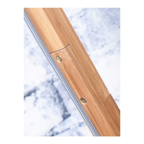 Podna svjetiljka s bijelim sjenilom i Good &amp; Mojo Himalaya bambus konstrukcijom-image-4