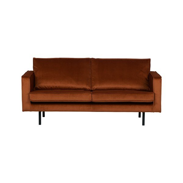 Sofa od narančastog baršuna BePureHome Rodeo, 190 cm-image-3