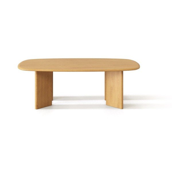 Stolić za kavu od punog hrasta u prirodnoj boji 60x120 cm Charlotte – Micadoni -image-1