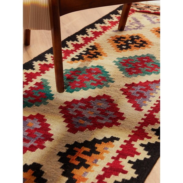 Crvena obostrana/ručno rađena vunena staza 60x190 cm Kamal Kian – Nouristan-image-4