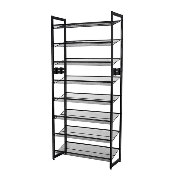 Crni metalni stalak za 15 pari obuće Songmics-image-3