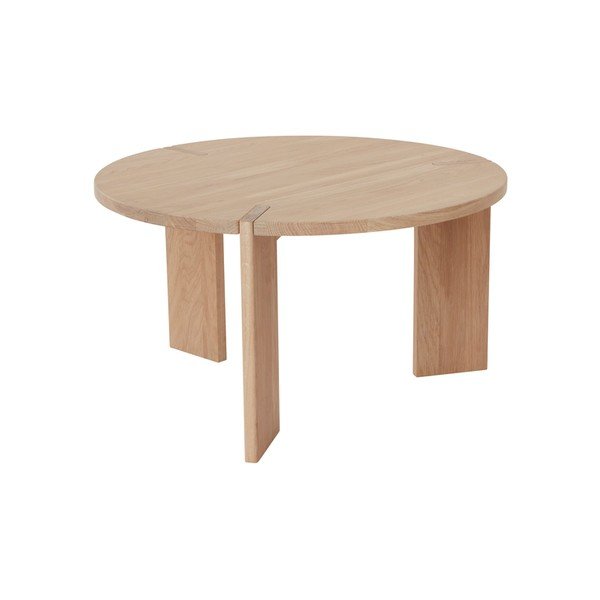 Okrugao stolić za kavu od punog hrasta u prirodnoj boji ø 65 cm Oy – OYOY Living Design