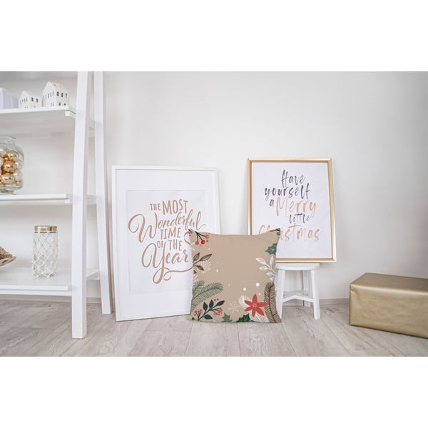 Božićni jastuk s pamučnim oblaganjem Butter Kings Branches, 45 x 45 cm-image-2