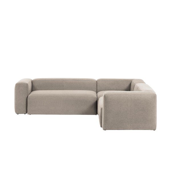 Bež kutna garnitura od šenila Blok – Kave Home-image-2