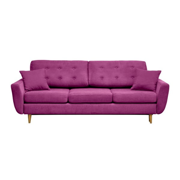 Tamnoružičasti kauč na razvlačenje za troje Cosmopolitan dizajn Barcelona