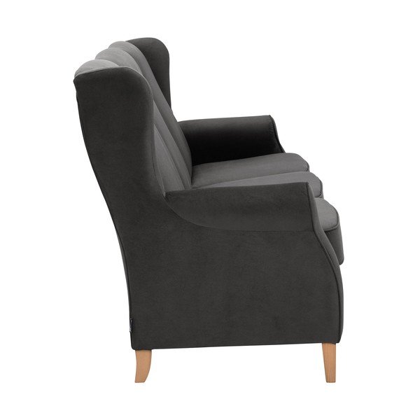 Antracit baršunasta sofa Max Winzer Lorris, 193 cm-image-3