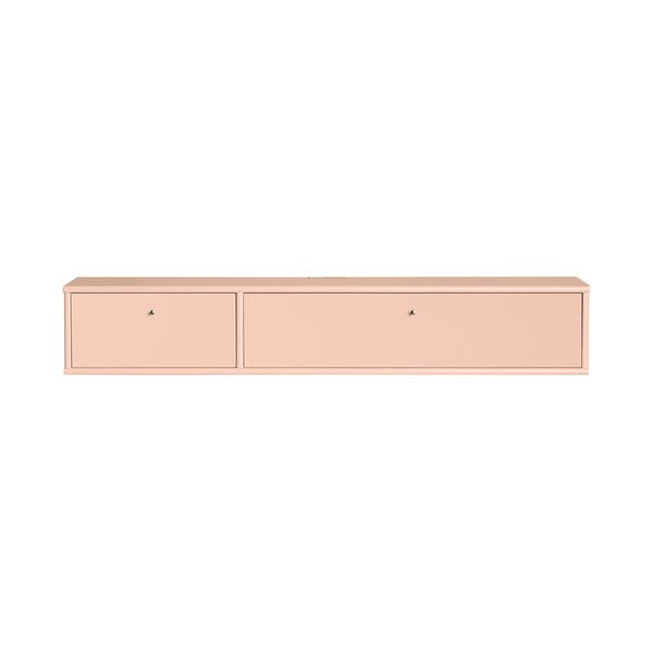 Svijetlo ružičasta TV komoda 136x22x32,5 cm Mistral – Hammel Furniture