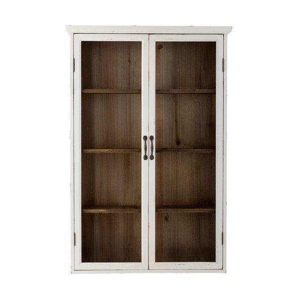 Bijela viseća vitrina od masivne jele 81x122x18 cm Hazem – Bloomingville