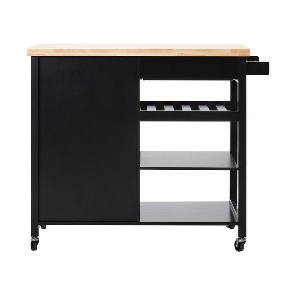 Kolica za posluživanje na kotačima od masivnog kaučuka 48x105 cm Frankfurt – Premier Housewares-image-4