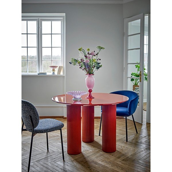 Okrugao blagovaonski stol u sjajnom dekoru ø 110 cm Della – Bloomingville-image-1