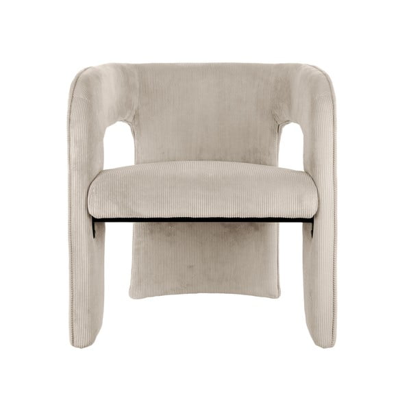 Bež fotelja od samta Vigor – Leitmotiv-image-2