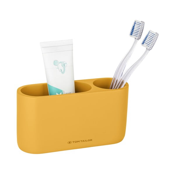 Senf žuta čaša za četkice za zube od polyresina Tom Tailor T-Color Bath – Wenko