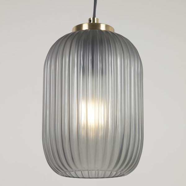 Stropna lampa zlatne boje sa staklenim sjenilom ø 12 cm Hestia - Kave Home-image-1