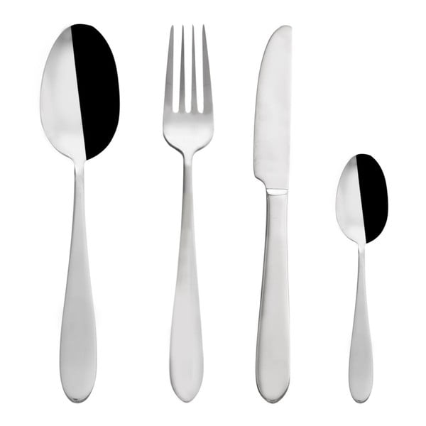 Pribor 24 kom od nehrđajućeg čelika u srebrnoj boji Mirror – Orion