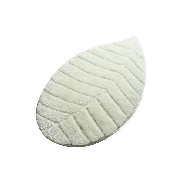 Krem kupaonska prostirka 60x100 cm Jungle Leaf – Foutastic