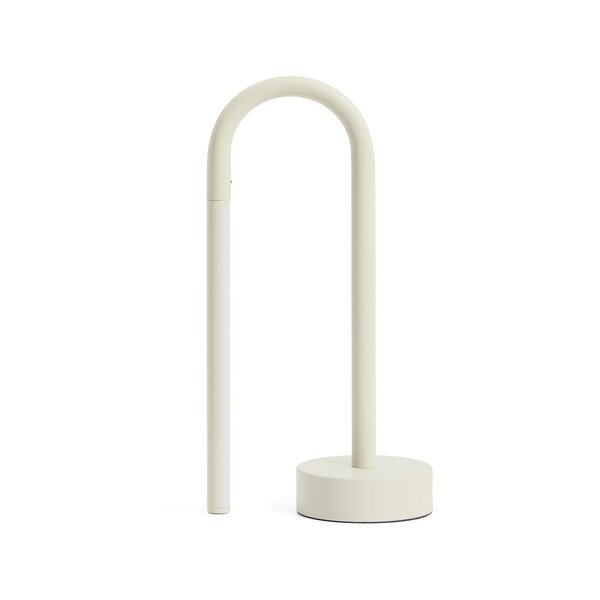 Metalna LED stolna lampa boje slonovače (visina 30 cm) Bow – Kave Home