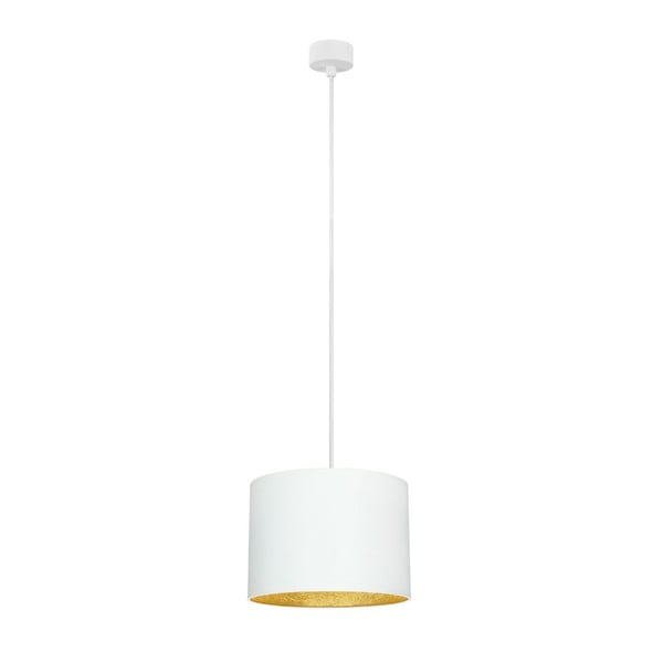 Bijela stropna svjetiljka sa zlatnim interijerom Sotto Luce Mika, ⌀ 25 cm