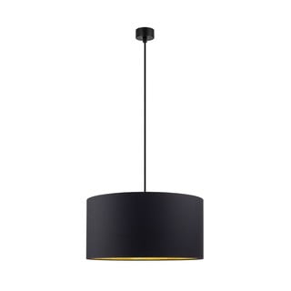 Crna viseća svjetiljka s unutarnjom stranom u zlatnoj boji Sotto Luce Mika, ⌀ 50 cm