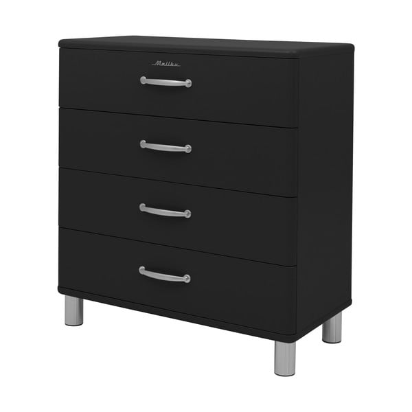 Crna visoka komoda 86x92 cm Malibu - Tenzo-image-1