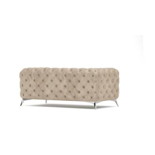 Bež baršunasti sofa 185 cm Chelsea – Ropez-image-2