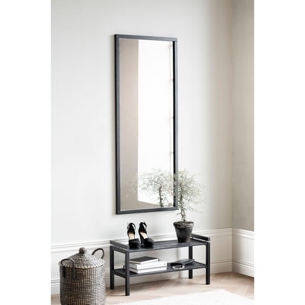 Crni ormarić za cipele od punog hrasta Confetti – Rowico-image-1