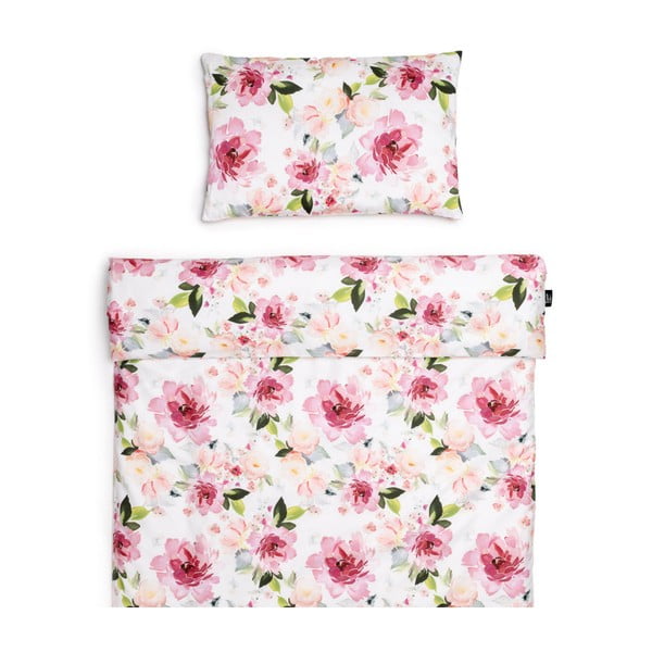 Pamučna dječja posteljina 135x100 cm Watercolor Flowers - ESECO-image-1