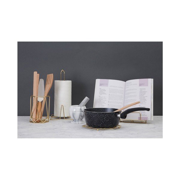 Metalni držač kuhinjskih ručnika u zlatnoj boji ø 15 cm Vertex – Premier Housewares-image-1