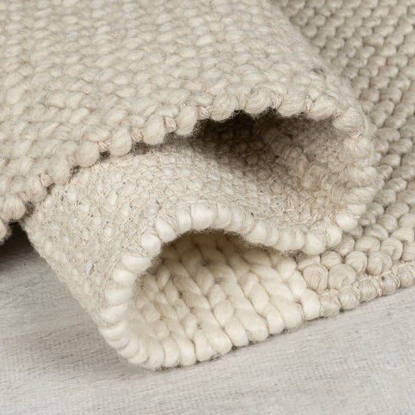 Bež ručno rađen tepih od mješavine vune 160x230 cm Minerals Patchwork – Flair Rugs-image-2