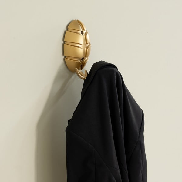 Plastična zidna kuka u zlatnoj boji Bug – Spinder Design-image-1