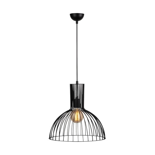 Crna viseća svjetiljka s metalnim sjenilom ø 38 cm Fellini – Opviq lights
