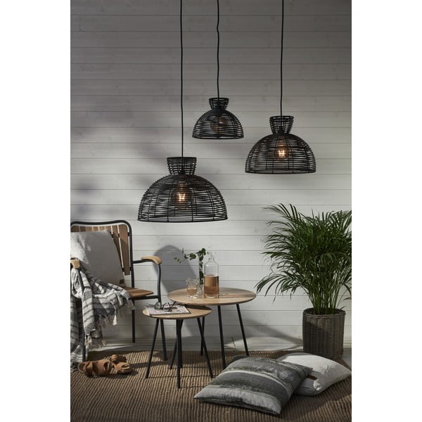 Crno vanjsko sjenilo za stropnu svjetiljku Star Trading Runde, ø 37,5 cm-image-4