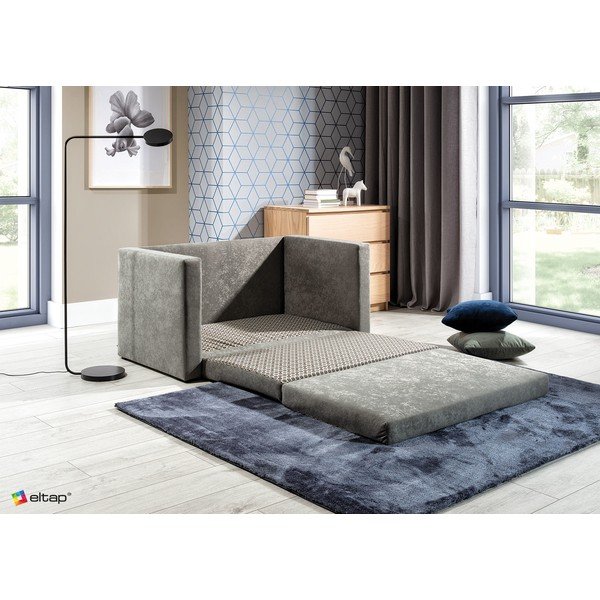 Siva sklopiva sofa od šenila 132 cm Neva – ELTAP-image-3