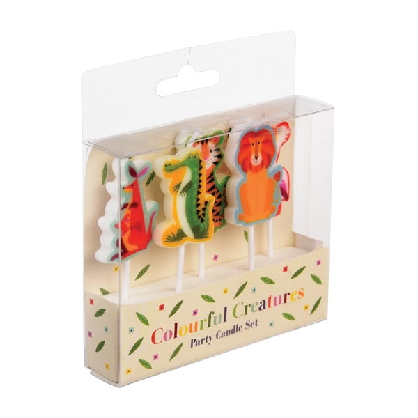 Svijeće za tortu u setu 5 kom Colourful Creatures – Rex London