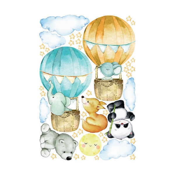 Dijete naljepnice na balonima i zvijezdama-image-2