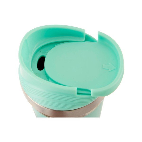 Tirkizna putna termo šalica od nehrđajućeg čelika Premier Housewares Mimo, 380 ml-image-2