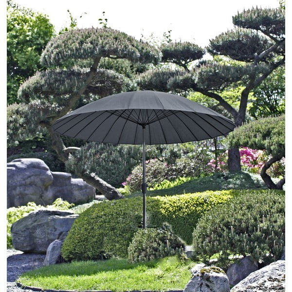 Sivi suncobran ø 260 cm – Garden Pleasure-image-1