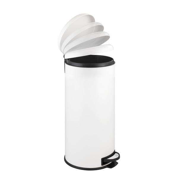 Bijela željezna kanta za smeće s pedalom 30 l Leman – Wenko-image-2